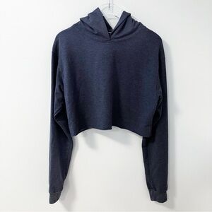 Talentless | Blue Cropped Hoodie L